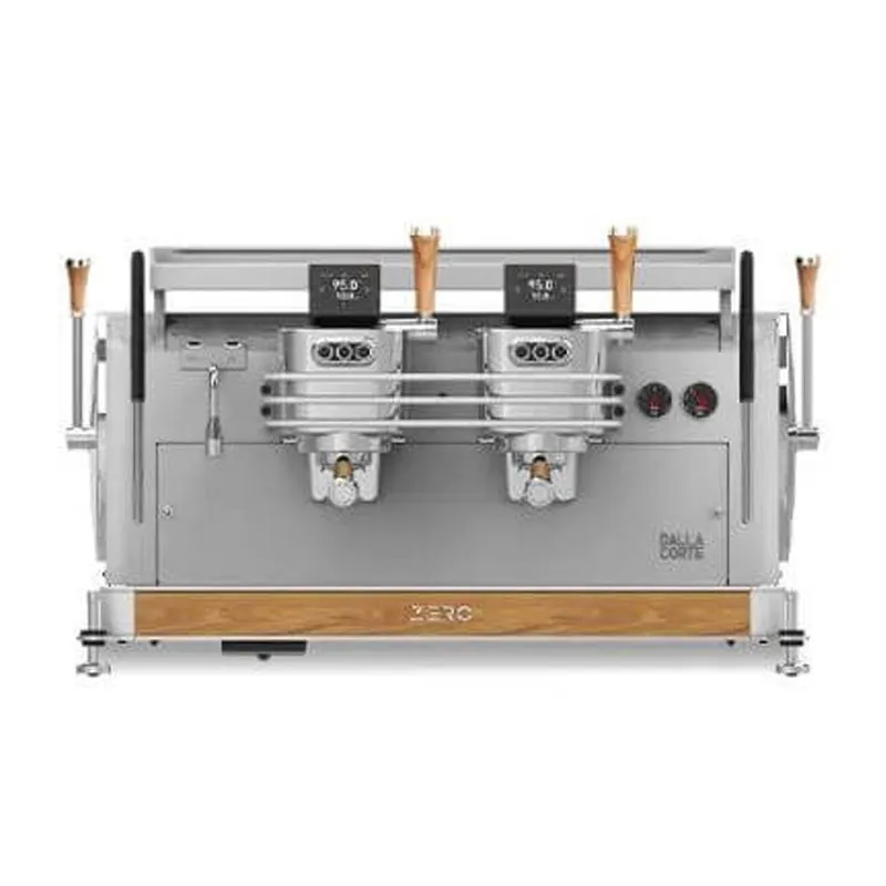 Dalla Corte Zero Barista Espresso Kahve Makinesi, 2 Gruplu, Beyaz Meşe