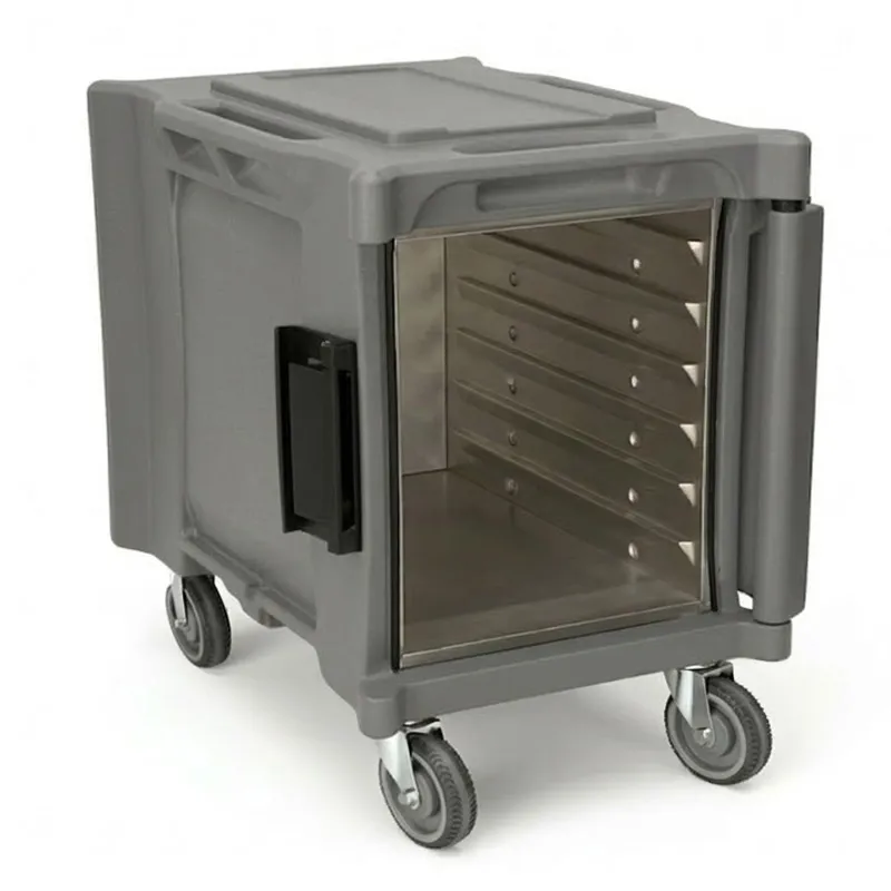 Tribeca TCB-600NPW Önden Yüklemeli Tekerleki İçi Paslanmaz Thermobox, 475x670x635 mm, Gri