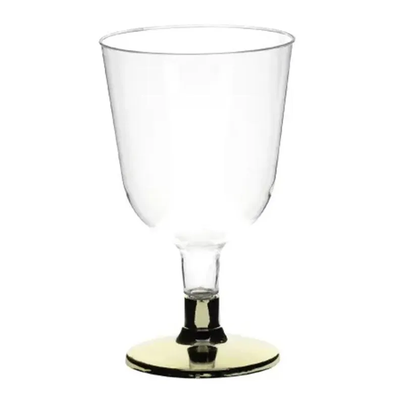 Rubikap Tek Kullanımlık Ayaklı Kadeh, 150 ml, Altın