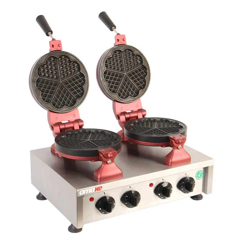 Omake WFL01.E22 Z5F Zamanlayıcılı Çiçek Çiftli Waffle Makinesi, Elektrikli
