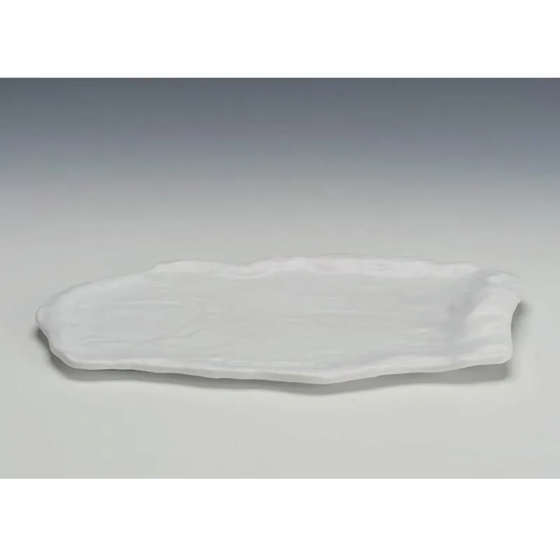 Zicco K-9900 Taş Model Melamin Teşhir Tabağı, 21x40 cm, Siyah