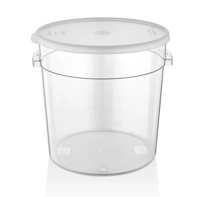 GastroPlast GRP-12 Polikarbon Yuvarlak Saklama Kabı, 12 L