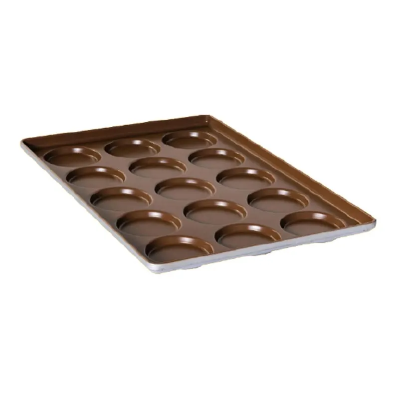 Almetal Alüminize Hamburger Tavası, 24 Gözlü, 12 mm, 50x74 cm