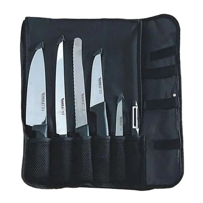 Sinerji Premium Gastronomi Rulo Çantalı Bıçak Seti 6+1