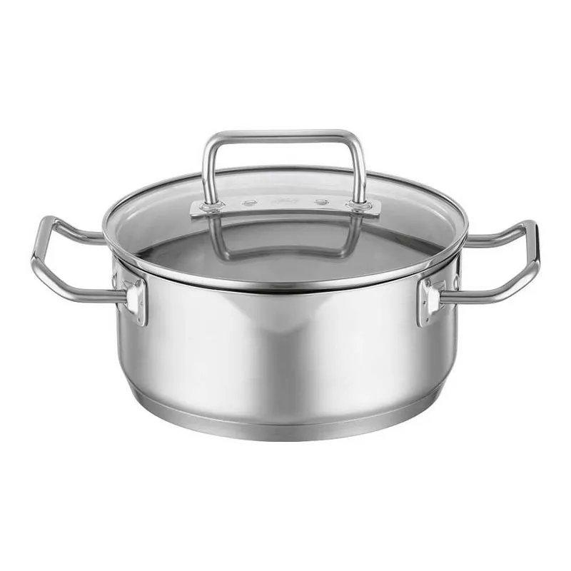 Rösle 91944 Expertiso Paslanmaz Çelik Kısa Tencere, 20 cm