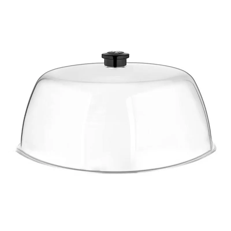 GastroPlast Polikarbonat Fanus, 30 cm, Siyah Kulplu