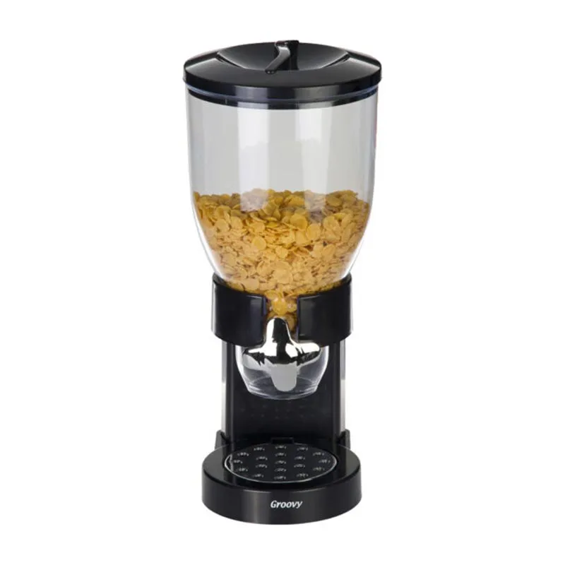 Biradlı GRV-10413 Mısır Gevreği Dispenseri, 3.5 L, Siyah