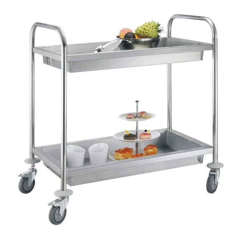 Smart Chef X1201 Paslanmaz Çelik Boş Toplama Arabası, 84.5x52.5x94 cm