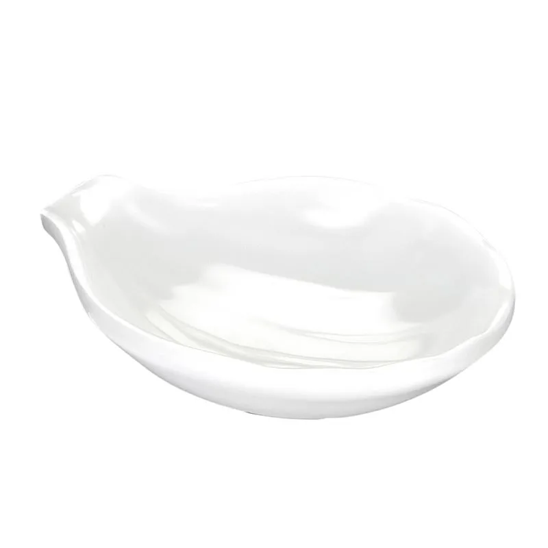 Biradlı BRD-51610 Minimal Melamin Sunum Tabağı, 8x9x2 cm, Beyaz