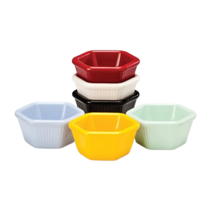 Zicco K-4006 Altıgen Mini Sosluk Reçellik, 7x3 cm, Siyah