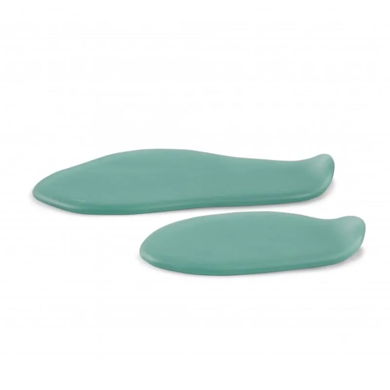 100% Chef Cadaques Cam Tabak, 14 cm, 2 Adet, Yeşil