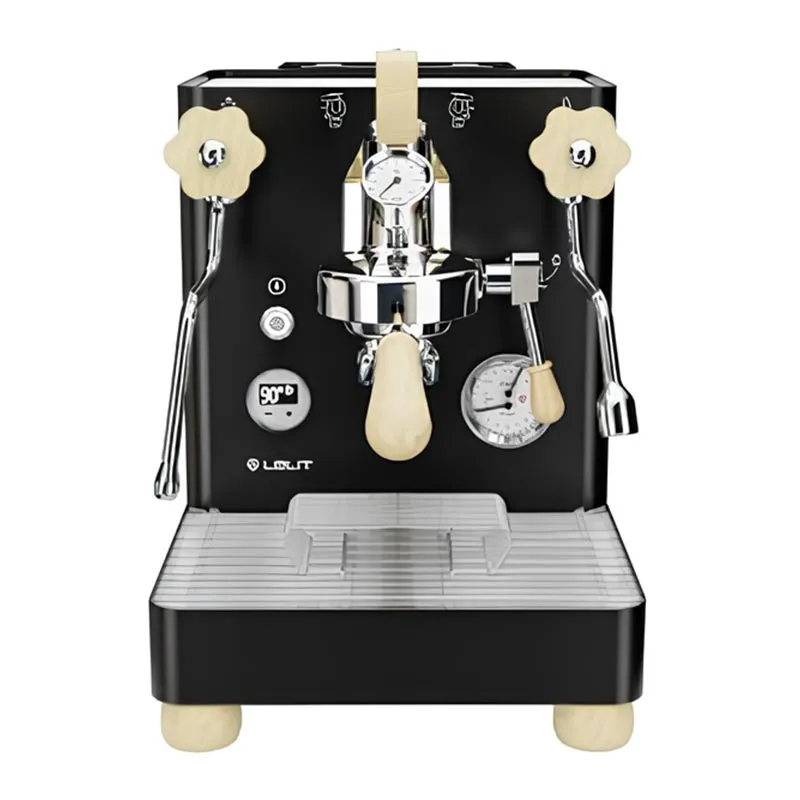 Lelit Bianca PL162T V3 Pedallı Çift Kazanlı Ticari Espresso Kahve Makinesi, Siyah