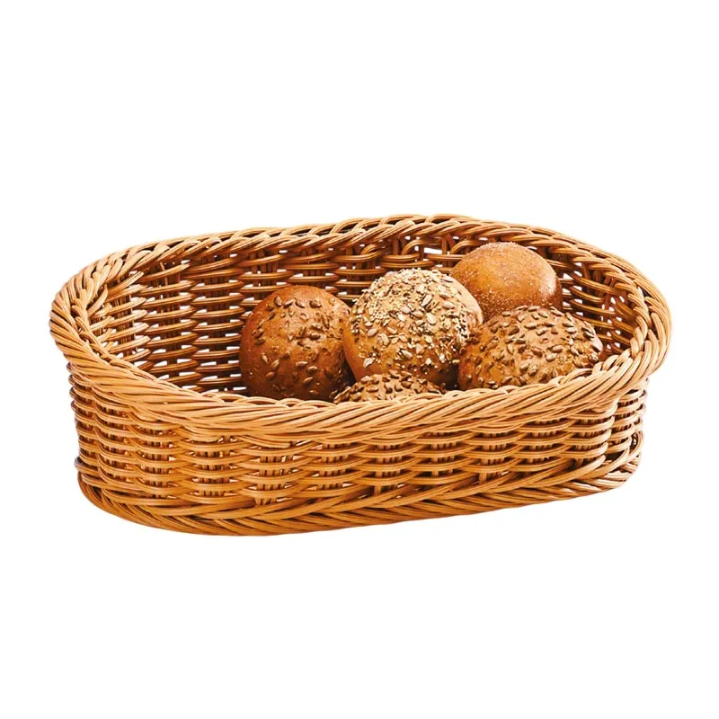 Zicco B-OT5224 Plastik Eğimli Oval Ekmek Sepeti, Plastik, Eğimli, 30x45x14x8 cm