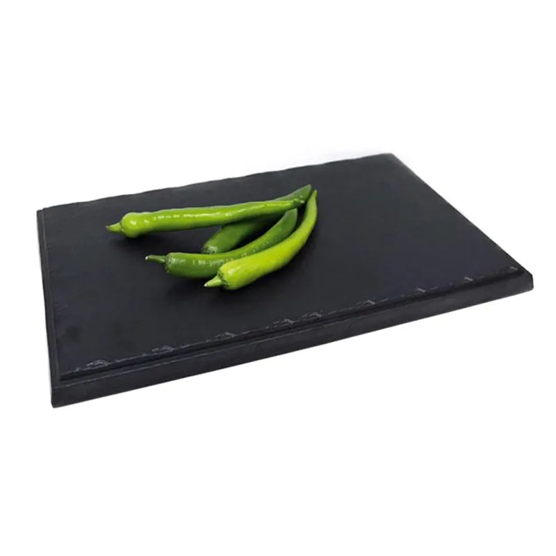 Biradlı BRD-16922 Tarako Dikdörtgen Sunum Tepsisi, 28x18.5x2.5 cm, Siyah