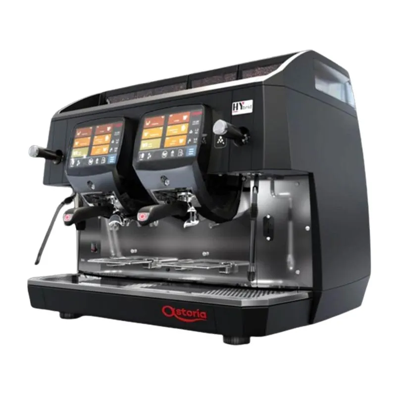 Astoria HYbrid Tam Otomatik Espresso Kahve Makinesi, 2 Gruplu, Siyah