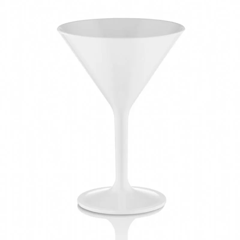 GastroCups Polikarbonat Martini Bardağı, 280 ml, Beyaz