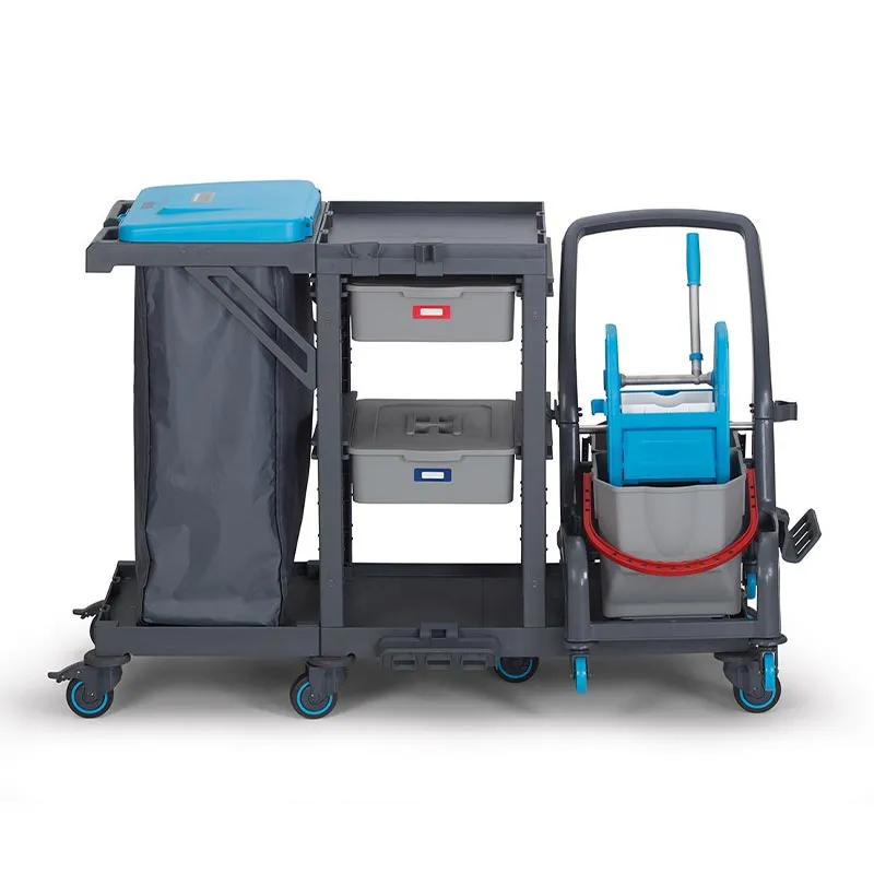Fantom Procart 73401 Çekmeceli Ayrılabilir Temizlik Arabası, Çöp Bölmeli