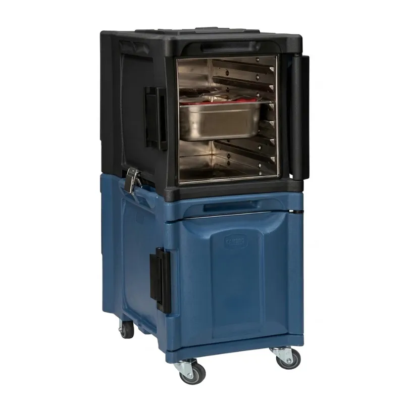 Tribeca TCB-600NPDUO Önden Yüklemeli Tekerlekli Çiftli Thermobox, 95x134x127 cm, Mavi Siyah