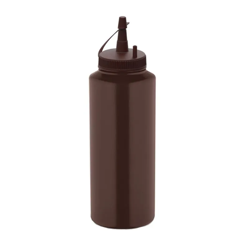 GastroPlast GPSC-500 Kapaklı Fişek Sosluk, 500 ml, Kahverengi