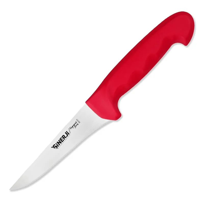 Sinerji Fingerprint No 1 Plastik Saplı Kemik Sıyırma Bıçağı, 14.5 cm, Kırmızı