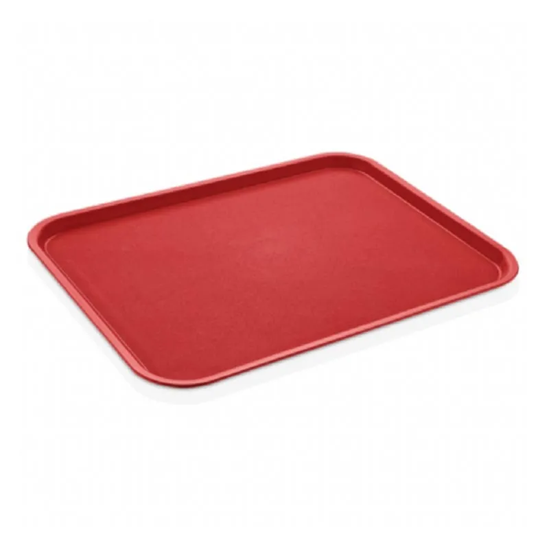 GastroPlast GTPP-3643 Polipropilen Servis Tepsisi, 36x43 cm, Kırmızı