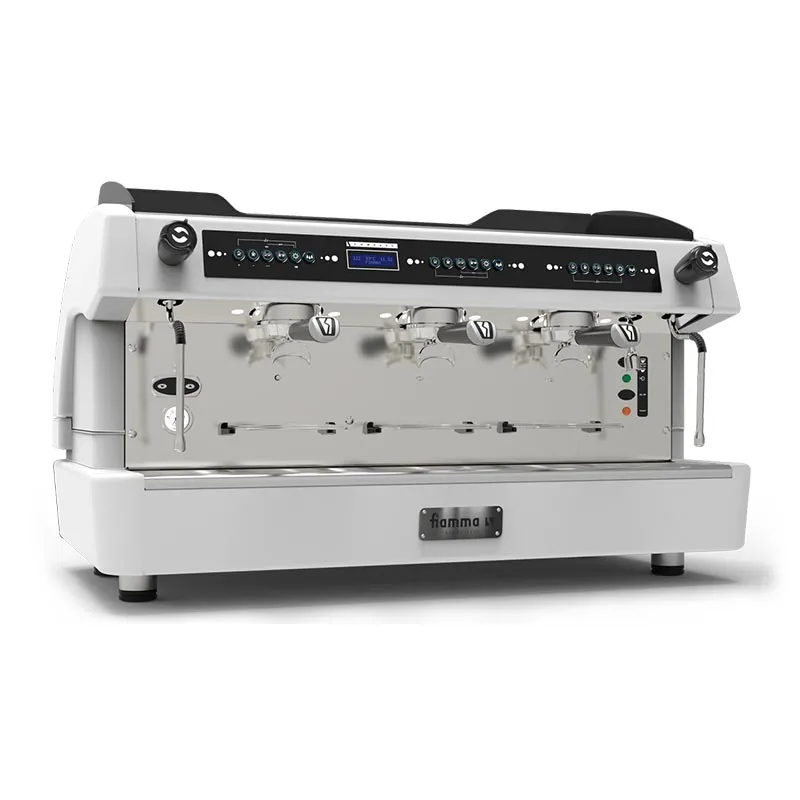 Fiamma Compass 3 Double Boiler Tall Cup Espresso Kahve Makinesi, 3 Gruplu, Beyaz