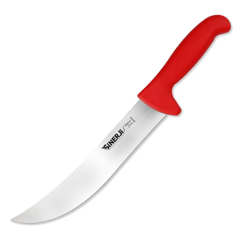 Sinerji Protrend No 3 Plastik Saplı Kıvrık Et Doğrama Bıçağı, 27 cm, Kırmızı