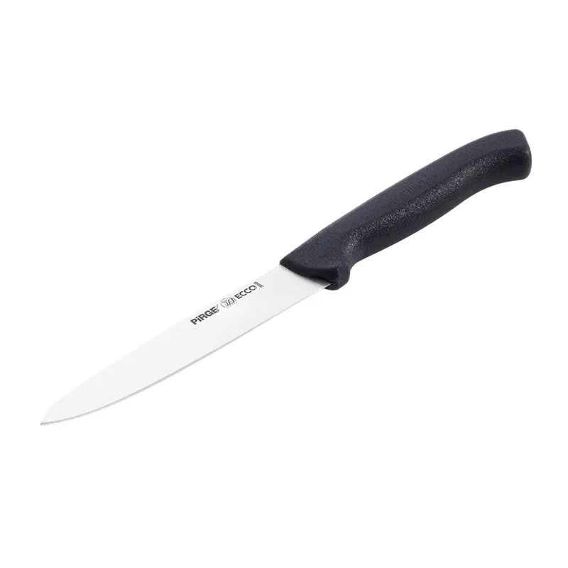 Pirge 38048 Ecco Sivri Sebze Bıçağı, 12 cm, Siyah