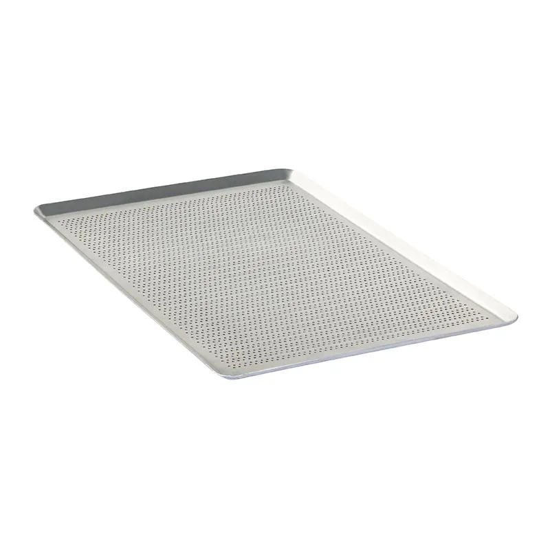 Almetal Alüminyum Delikli İtalyan Açılı Tava, 2 mm, 33x46 cm