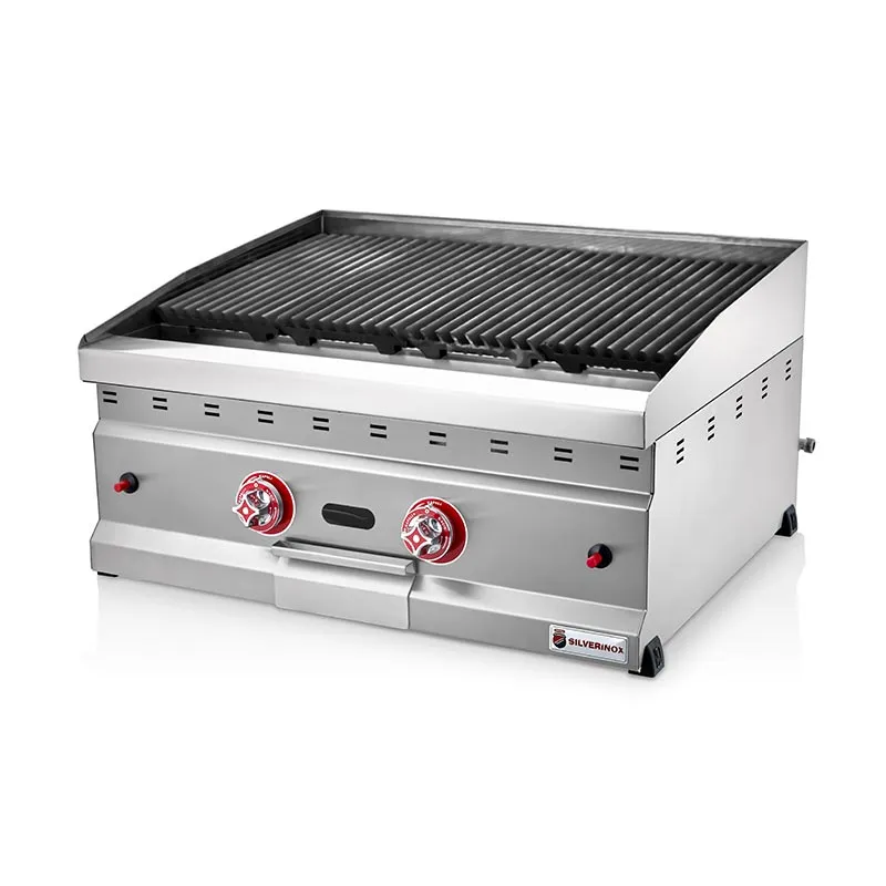 SilverInox LVA-70 Lavataşlı Amerikan Izgara, 60x70x50 cm