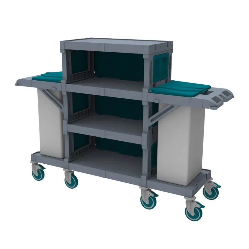 UTP Professional AC2425 Alfacart 3 Katlı Kat Arabası, 2 Çöp Bölmeli