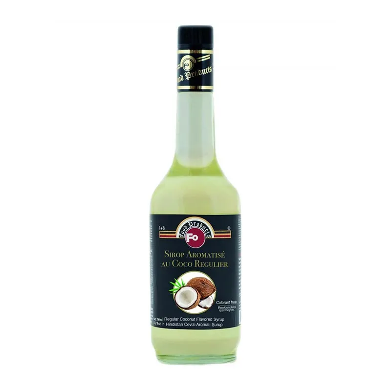 Fo Hindistan Cevizi Regular Aromalı Şeffaf Kokteyl Şurubu, 700 ml