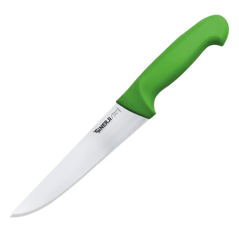 Sinerji Protrend No 4 Plastik Saplı Kasap Bıçağı, 21 cm, Yeşil