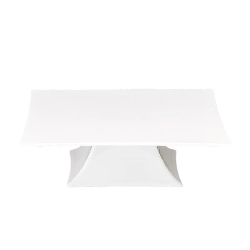 Zicco ZCP-629 Ayaklı Polikarbon Teşhir Standı, 35x35x10.5 cm, Beyaz