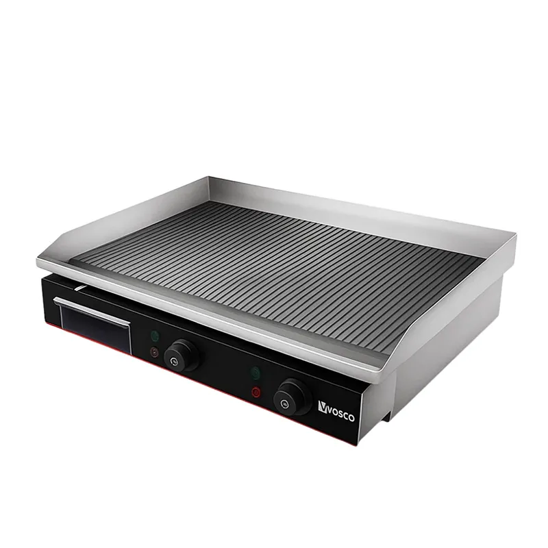 Vosco VBL-922 Çift Kontrollü Oluklu Izgara, 73x47x24 cm, Elektrikli