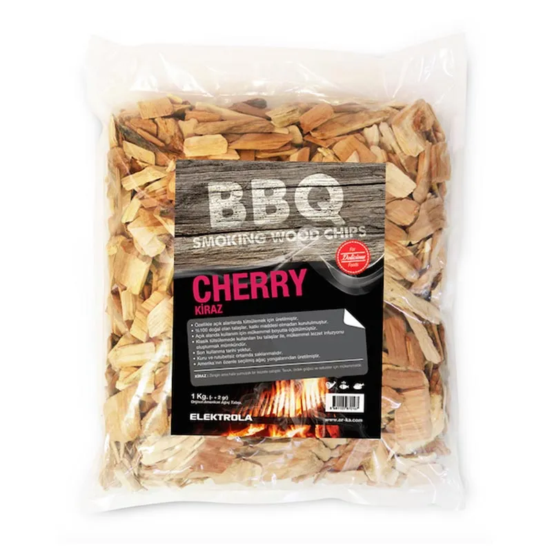 Elektrola BBQ Wood Chip Tütsüleme Talaşı, Kiraz, 1 kg