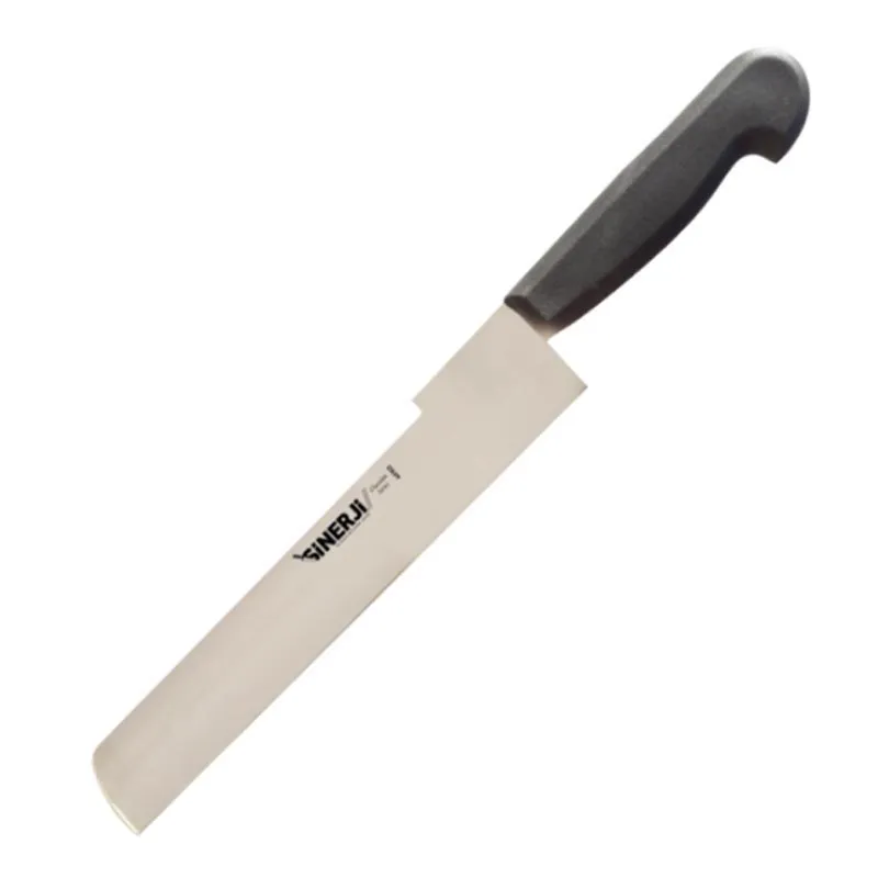 Sinerji Chocolate Plastik Saplı Çeneli Hamur Bıçağı, 25 cm, Siyah