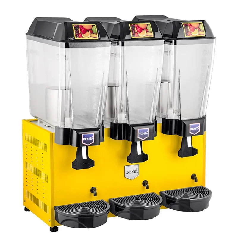 Remta ST16 Şerbet Soğutucu, 3 Hazneli, Şerbet+Şerbet+Şerbet, 20+20+20 L, Sarı