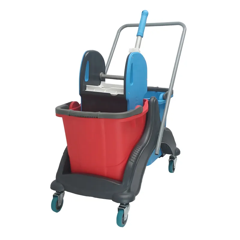Rindo CK756 Mimoza Çift Kovalı Temizlik Arabası, 2x25 L, 70x42x82 cm