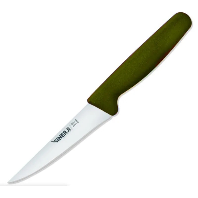 Sinerji Silver Plastik Saplı Küçük Mutfak Bıçağı, 12.5 cm, Sarı