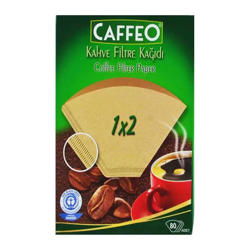 Caffeo 1x2 Kahve Filtre Kağıdı, 80 Adet