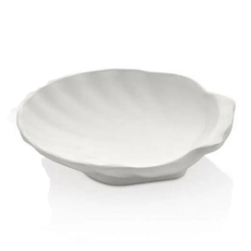 Külsan Thermoset Ramekin, Minimal, İstiridye Model, 10.5 cm, 80 ml, Beyaz