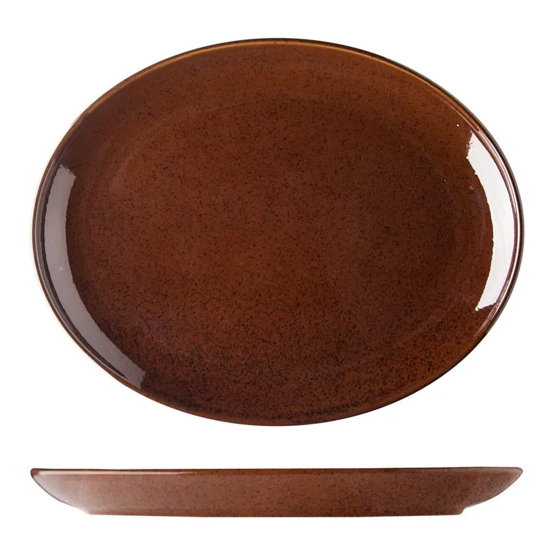 Lilien Lifestyle Oval Tabak, 28 cm, Kahverengi