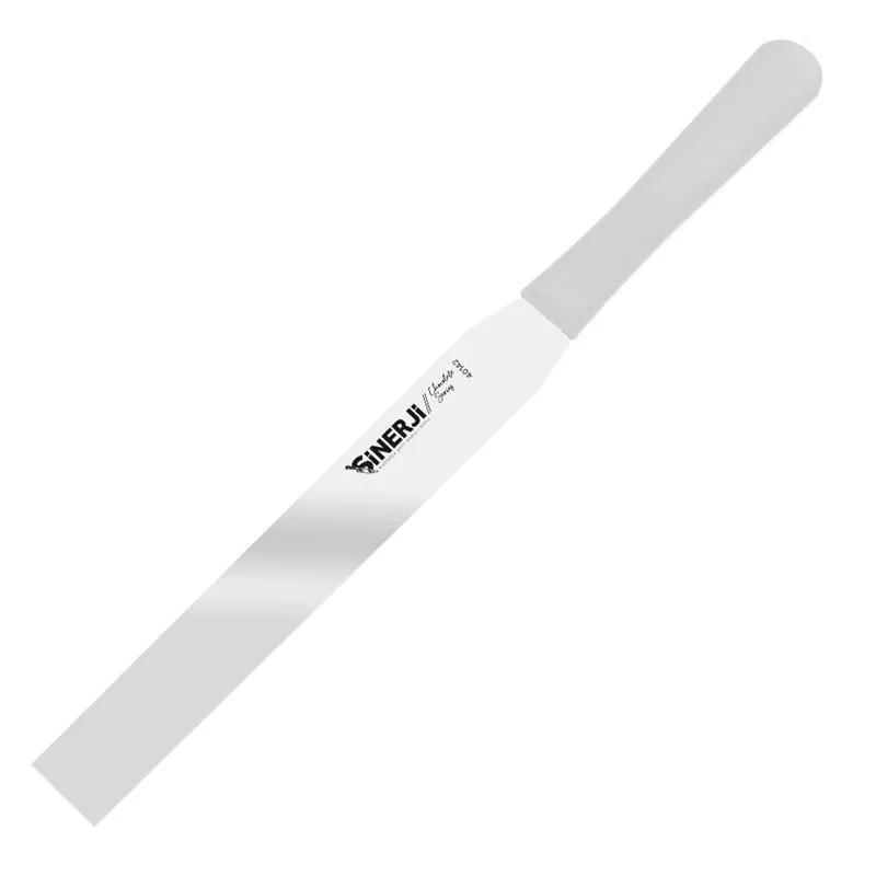 Sinerji Chocolate Plastik Saplı Küt Pasta Paleti, 30 cm, Beyaz