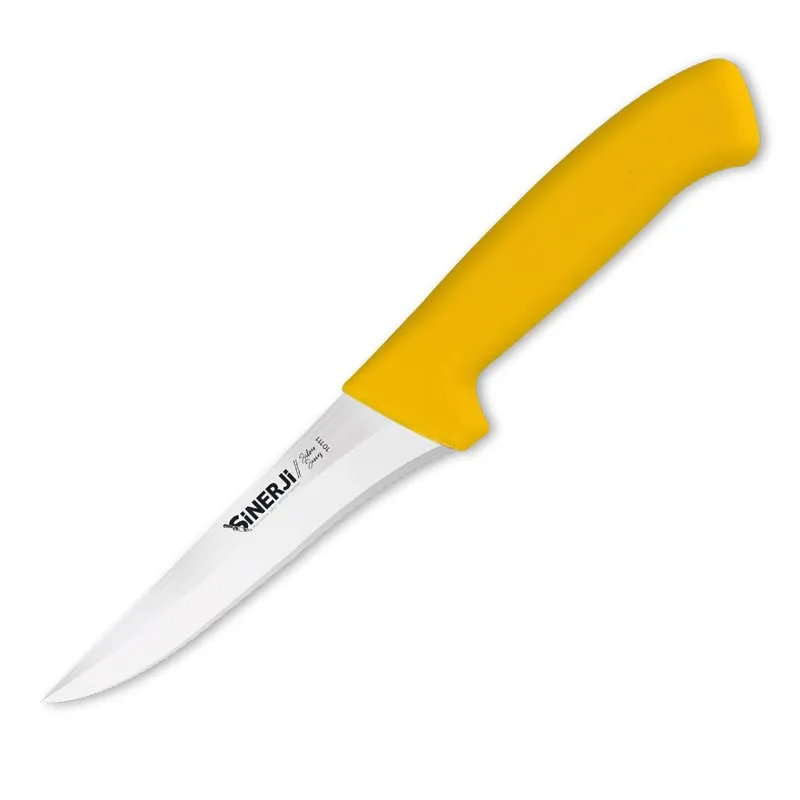Sinerji Silver No 1 Plastik Saplı Kemik Sıyırma Bıçağı, 14 cm, Sarı
