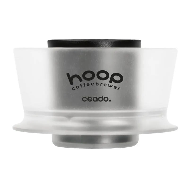 Hoop Coffee Brewer Manuel Kahve Demleme Ekipmanı, Beyaz-Şeffaf
