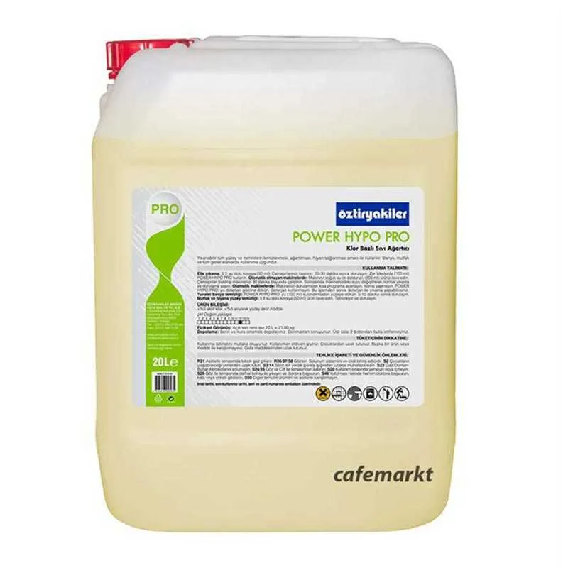 Öztiryakiler Power Hypo Pro Sıvı Ağartıcı Çamaşır Suyu, 20 L