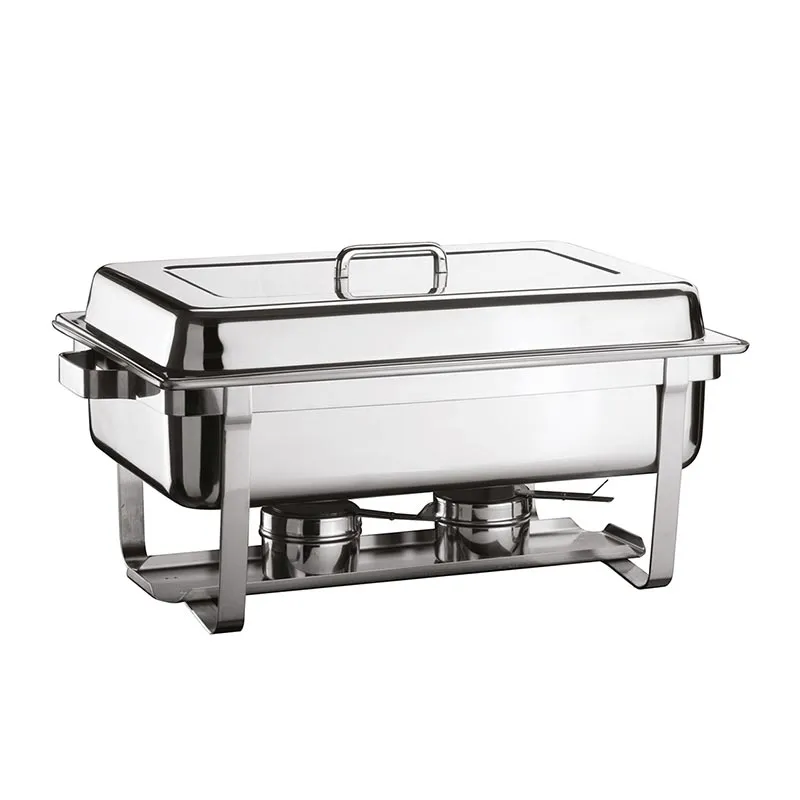 Öztiryakiler Çin Model Ayaklı Chafing Dish, İçiçe Geçen Ayak, Jel Yakıtlı