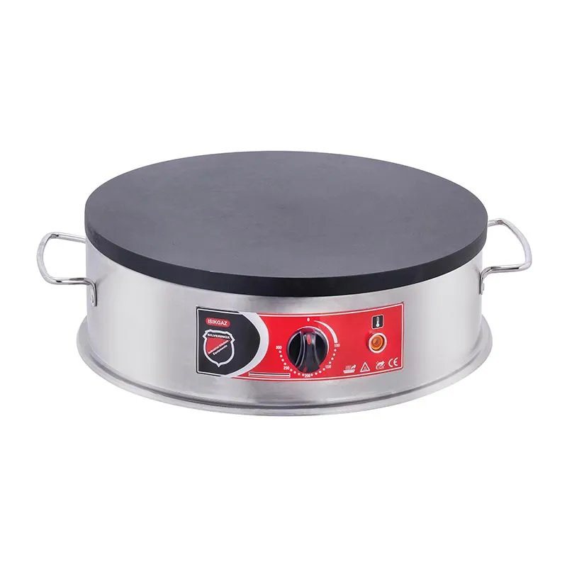 SilverInox 2177-Y Krep Makinesi, 40 cm, Elektrikli, Inox
