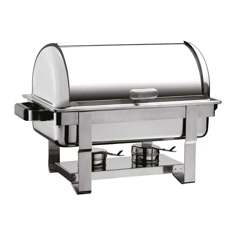 Öztiryakiler GN 1/1 Rolltop Kapaklı Was Ayaklı Chafing Dish, Elektrikli